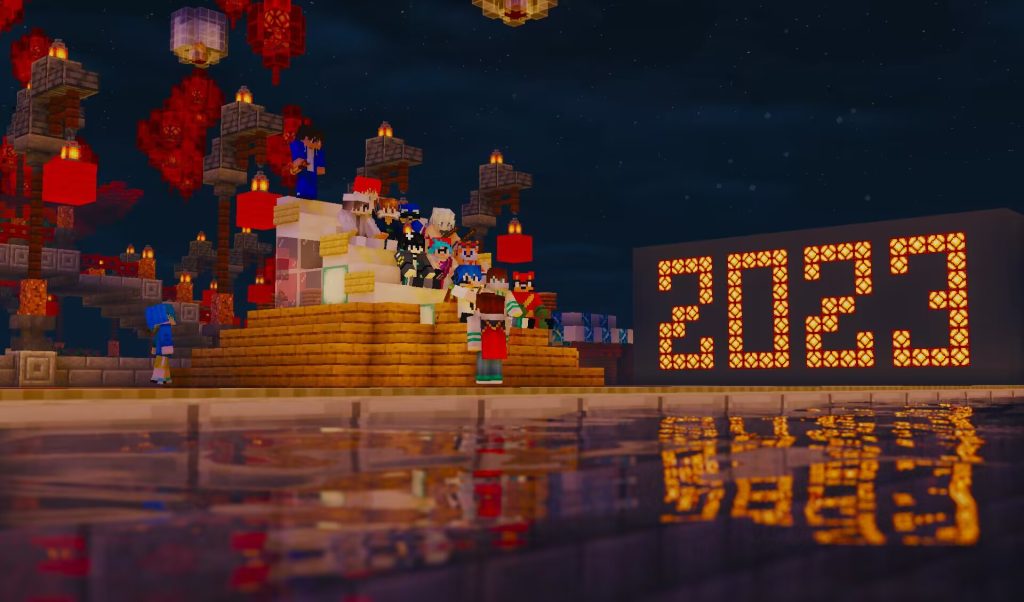 [Minecraft]那天拍的最好看的新年大合照之一